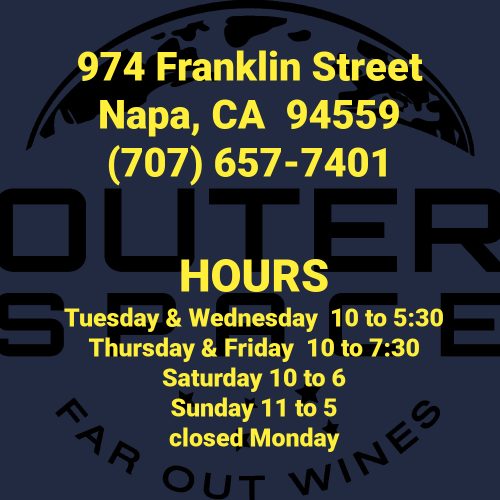 Outer Space Wines Contact Information Open Hours