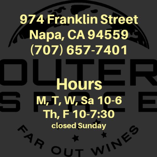 Visit Outer Space Wines address and store hours